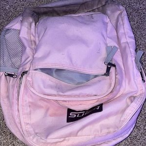 pink transport backpack